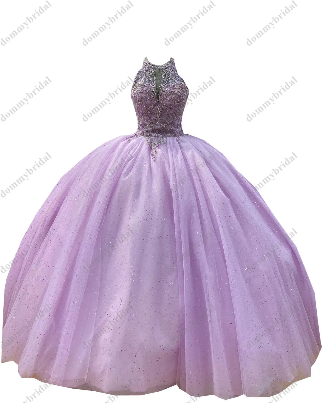 Gaun Prom Quinceanera Meksiko Murah Vestido De 15 Elegan Gaun Prom Kerah Tipis Kristal Perak Bermanik Panjang