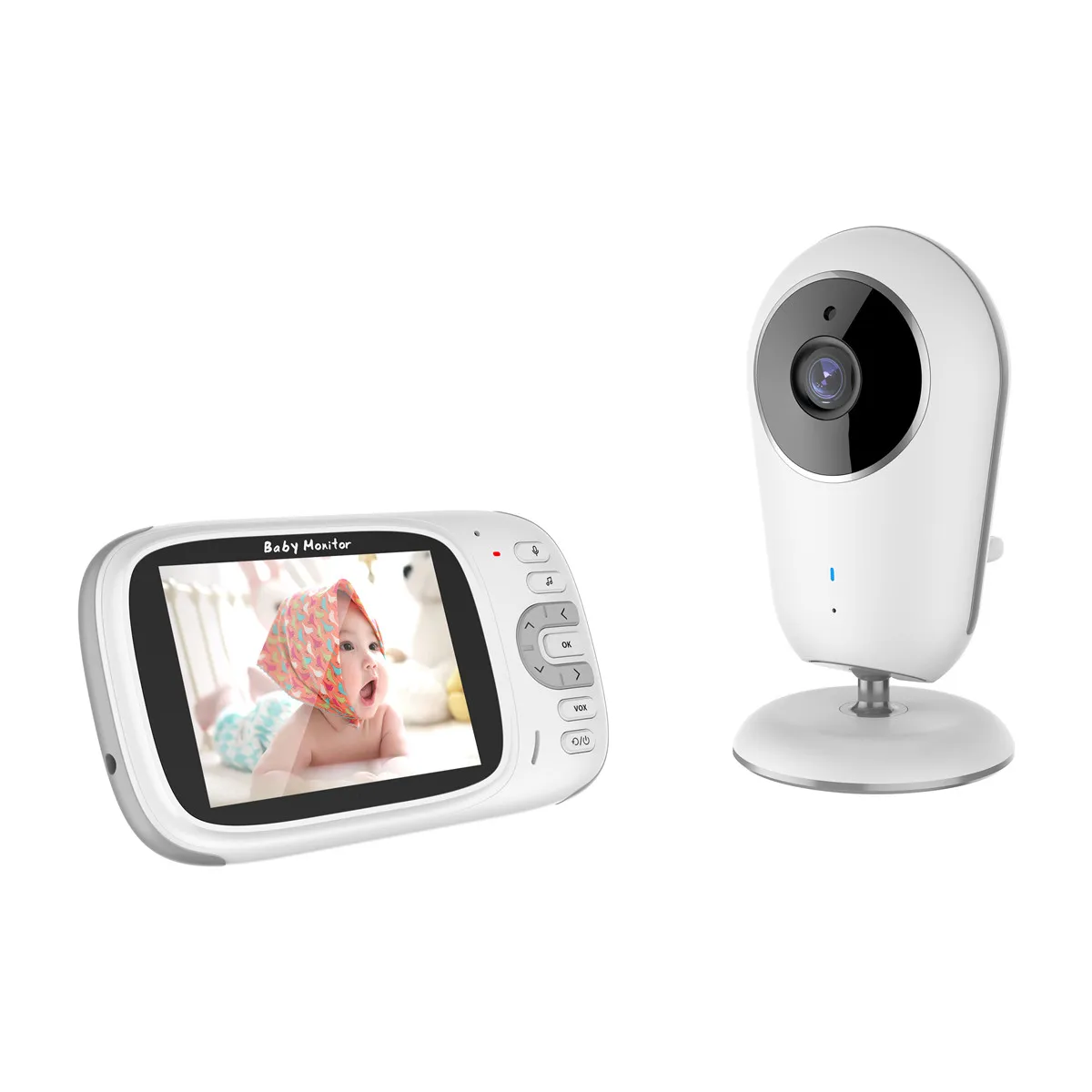 3.2inch Screen Wreless Intercom Cry Alarm Detection Baby Monitor IR Night Vision Baby Camera