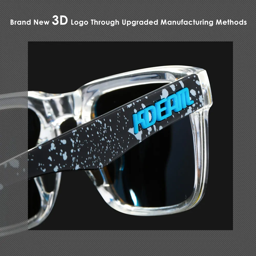 KDEAM männer Polarisierte Sonnenbrille Angeln Lebensstil Gespiegelt Farbe Blockieren Sonnenbrille Frauen Legende Platz Sonnenbrille Mit Box – Detail 7