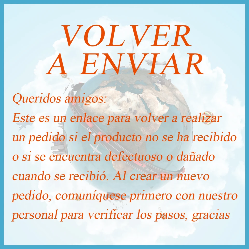 El enlace es para reenviar un nuevo pedido si obtienes el mal paquete o productos defectuosos sin el pedido histórico no se puede utilizar