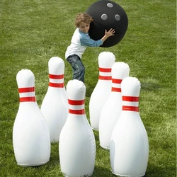 Novelty Place Giant Inflatable Bowling Set for Kids Outdoor Lawn Yard Games for Family Jumbo 22