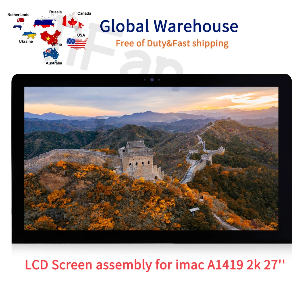 

For Apple IMac 27" LM270WQ1 SD F1 ( F2) A1419 2K LCD LED Screen Display Panel Assembly 661-7169 EMC 2546 2639