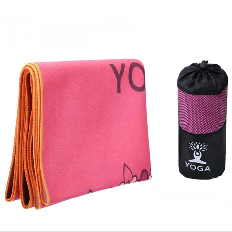 185*63cm Yoga Mat Towel Cover Folding Non-slip Portable Yoga Pilates Pad Blanket Towel Covers For Fitness Gym Sports Mat Blanket