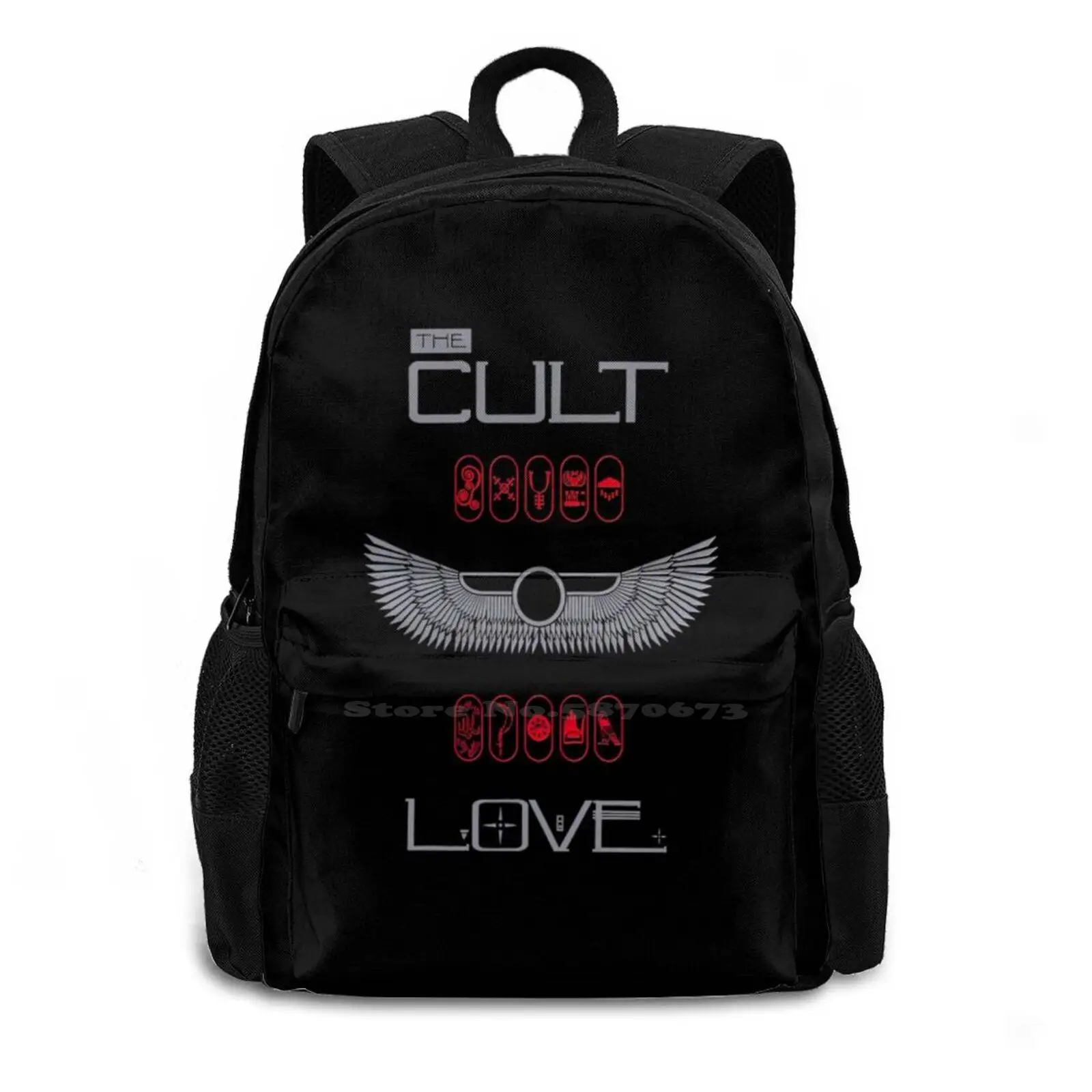 The Cult Travel Laptop Bagpack School Bags The Cult Temple Death Cult Ian Astbury Billy Duffy Matt Sorum She Sells Sanctuary