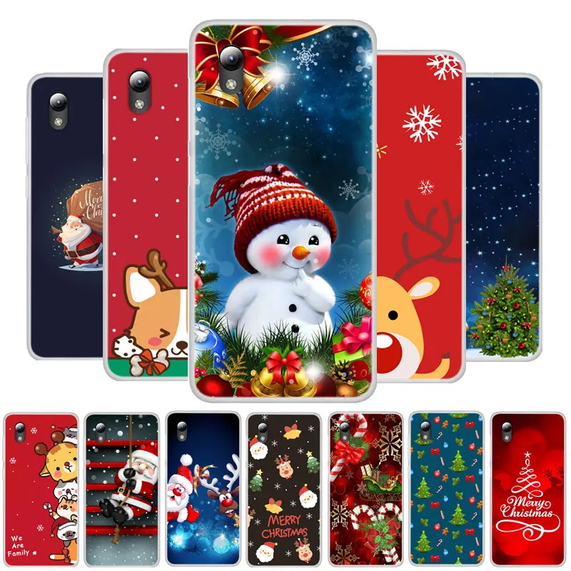 For ZTE Blade L8 Case Christmas Soft Silicon Back Cover Case For ZTE Blade A3 A5 A7 2019 Phone Cases For ZTE Blade A7 A5 A3 2020