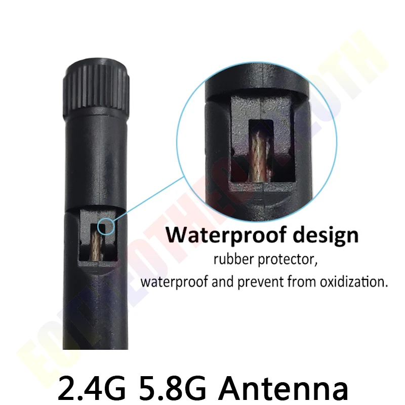 Eoth-antena wifi 2,4g, 5,8 Ghz, 2,4 ghz, conector hembra 3dBi SMA, banda Dual, 2,4G, 5,8G, antena pbx, enrutador inalámbrico