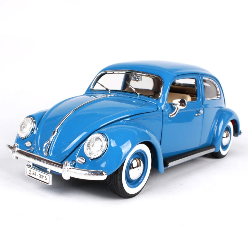 Best selling 1:18 Kever 1955 retro klassieke auto legering model, simulatie spuitgieten auto model, collectie Best, gratis verzending