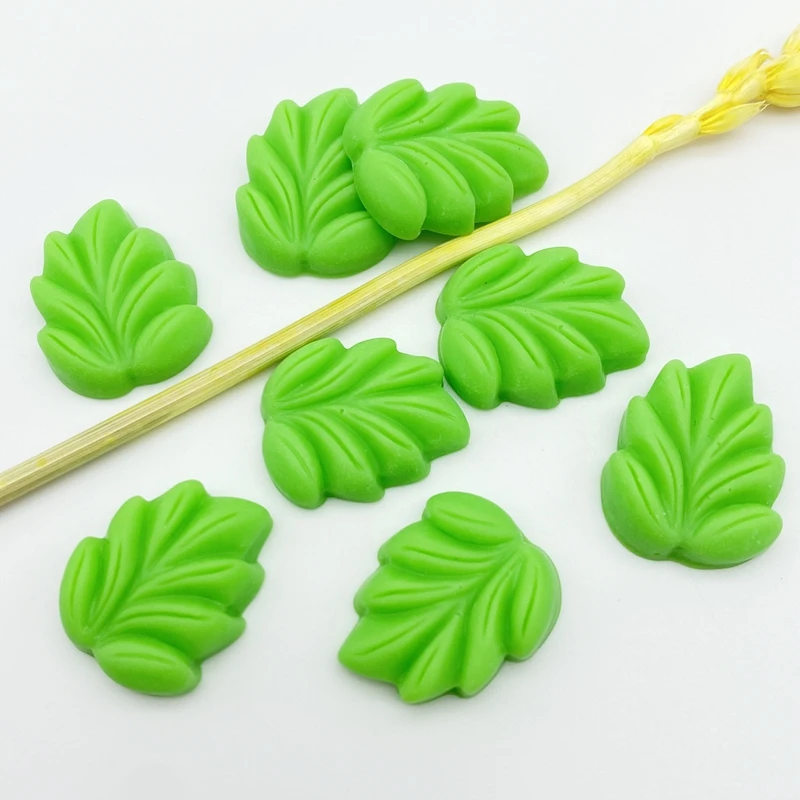 20Pcs Kawaii Cute Mixed Mini Leaves Flat Back Resin Cabochons Scrapbooking DIY Jewelry Craft Decoration Accessories G28
