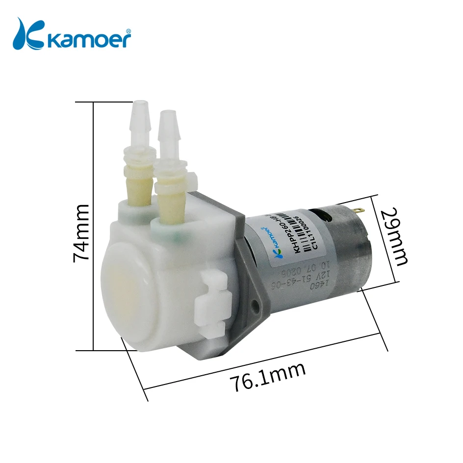 Kamoer 220 Ml/min Khpp260 Peristaltische Pomp 12V 24V Tandwielpomp Dc Motor Zelfaanzuigende Pomp Prex Siliconen Tubing Doseerpomp