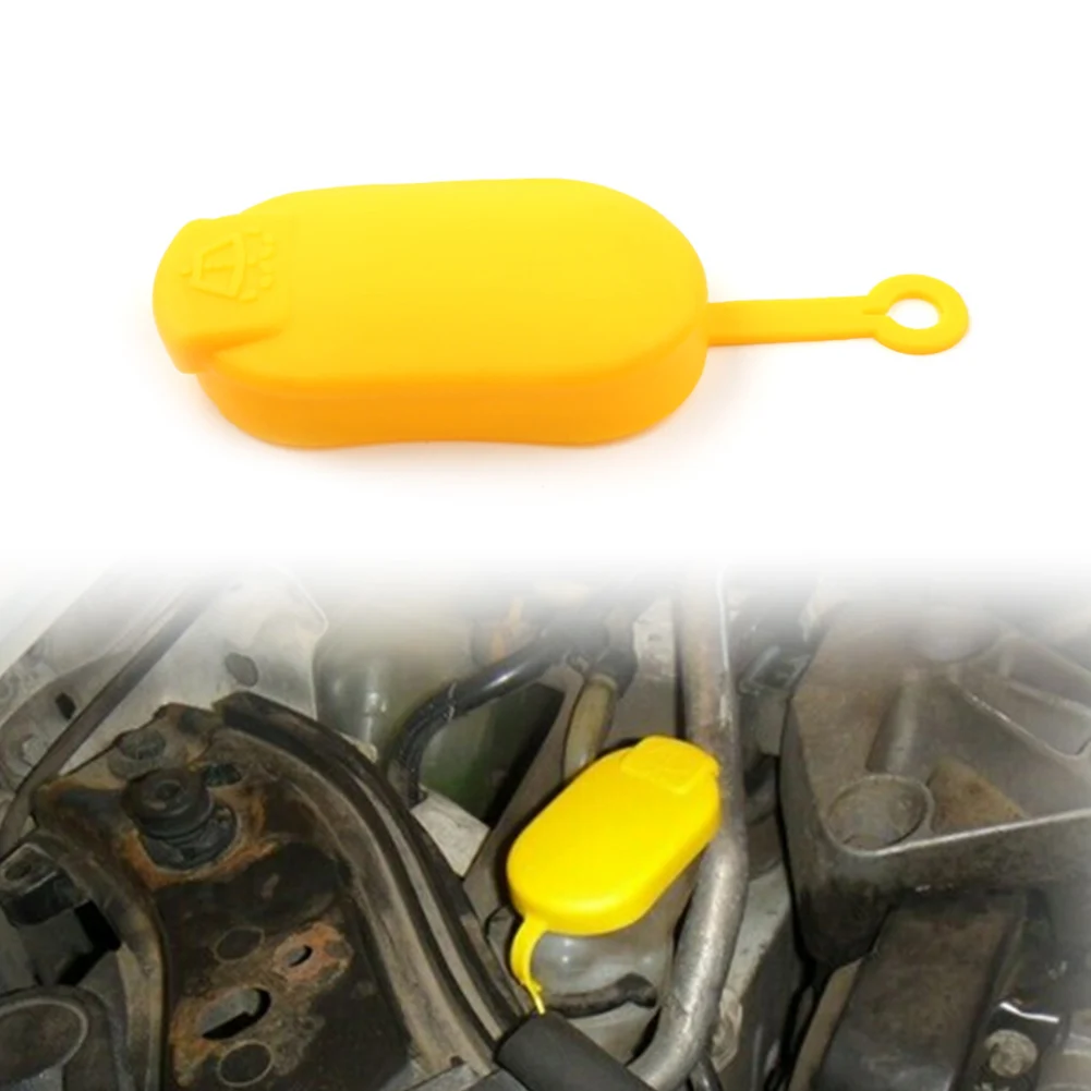 2pcs Yellow Windshield Washer Fluid Reservoir Cap Tank For Renault Clio, Megane, Laguna, Scenic, Kangoo Espace 7700411279