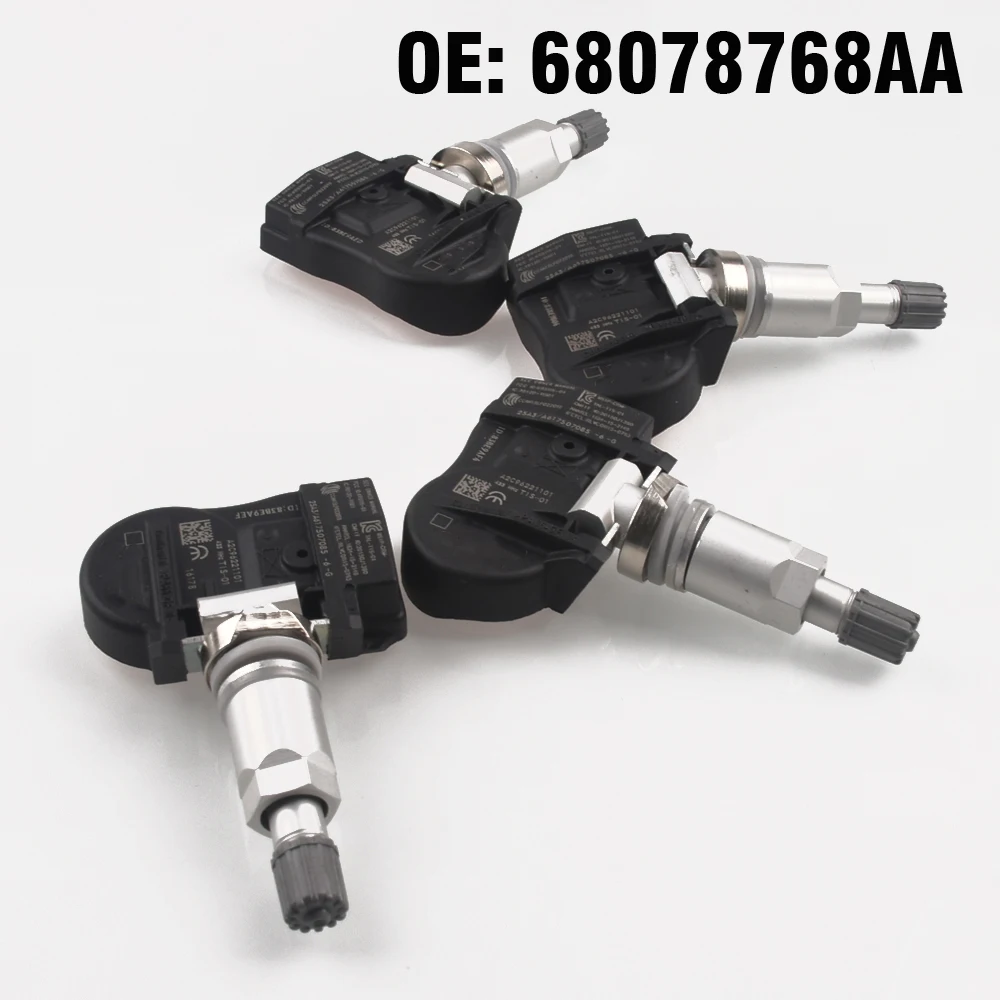 4pcs Car TPMS Tire Pressure Monitoring Sensor 68078768AA for Chrysler Town & Country for Dodge Avenger Jounrey
