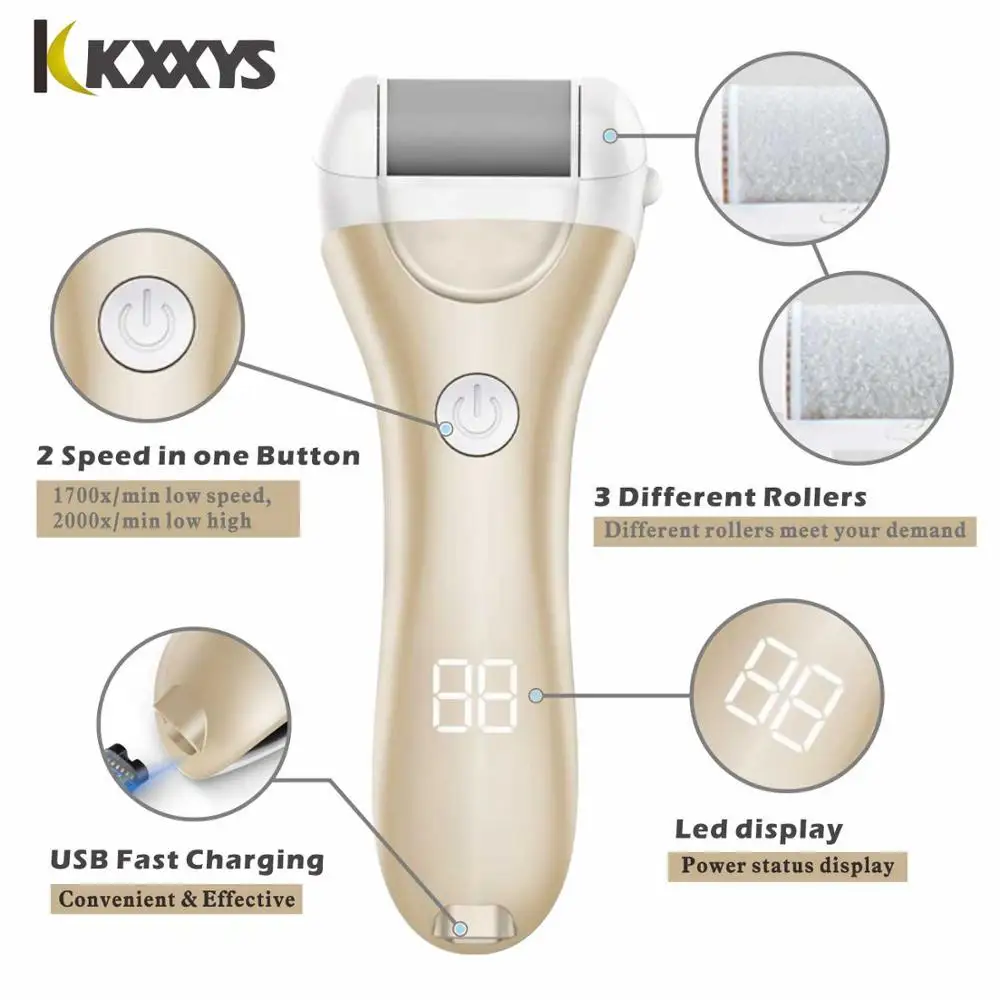 Electric Digital Display Foot Callus Remover Pedicure Machine Pedicure Device File Feet Heels Remove Dead Skin Exfoliator