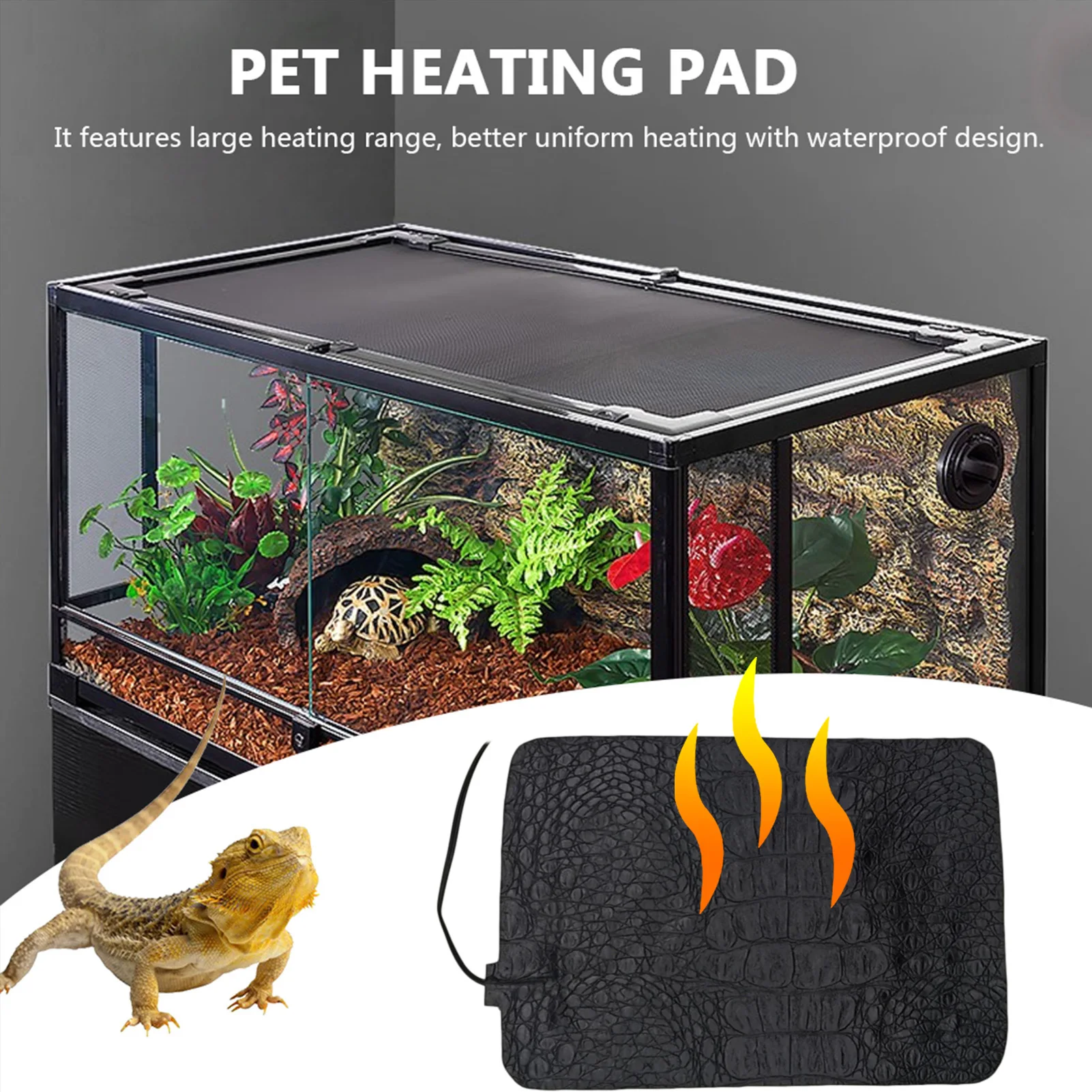 Reptielen Warmte Mat Klimmen Huisdier Warm Verwarming Waterdicht Pads Verstelbare Temperatuur Controller Matten Voor Schildpadden Reptielen Levert