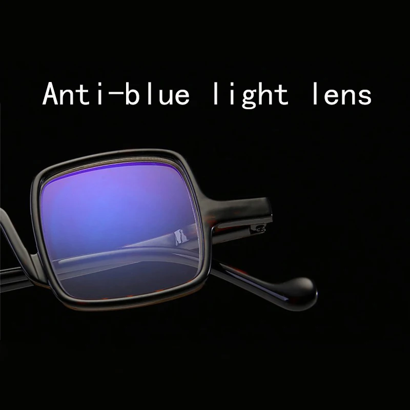 

MGHBHS Fashion box readinf glasses men and women universal blue light radiation-proof reading glasses