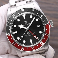 PAGANI DESIGN GMT Luminous Bezel Mechanical Automatic Winding Men Watch Sapphire 200M Waterproof BB58 Sports Supplement Relogio