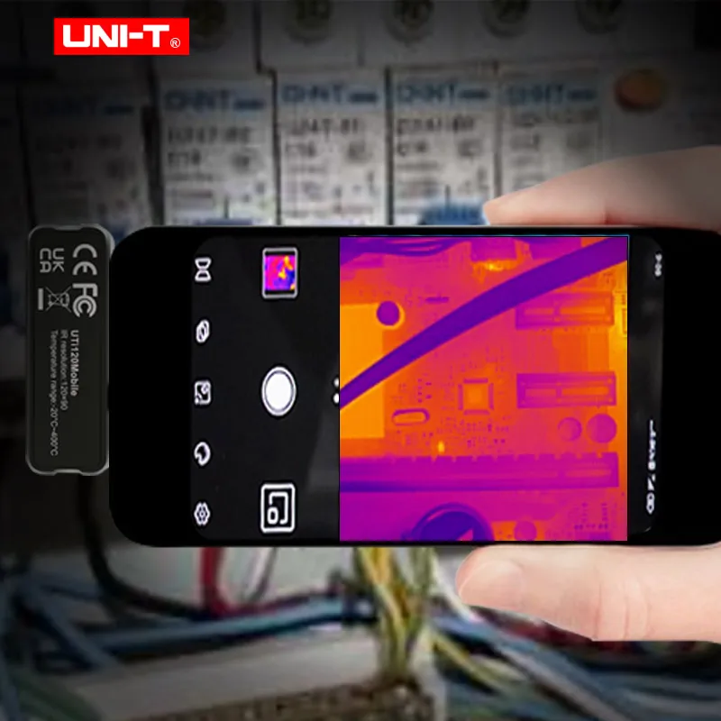 UNI-T กล้องถ่ายภาพความร้อนสําหรับ Android USB UTi120 โทรศัพท์มือถือ Thermal Imager ท่อน้ําชั้นความร้อน/ส่วนประกอบอิเล็กทรอนิกส์