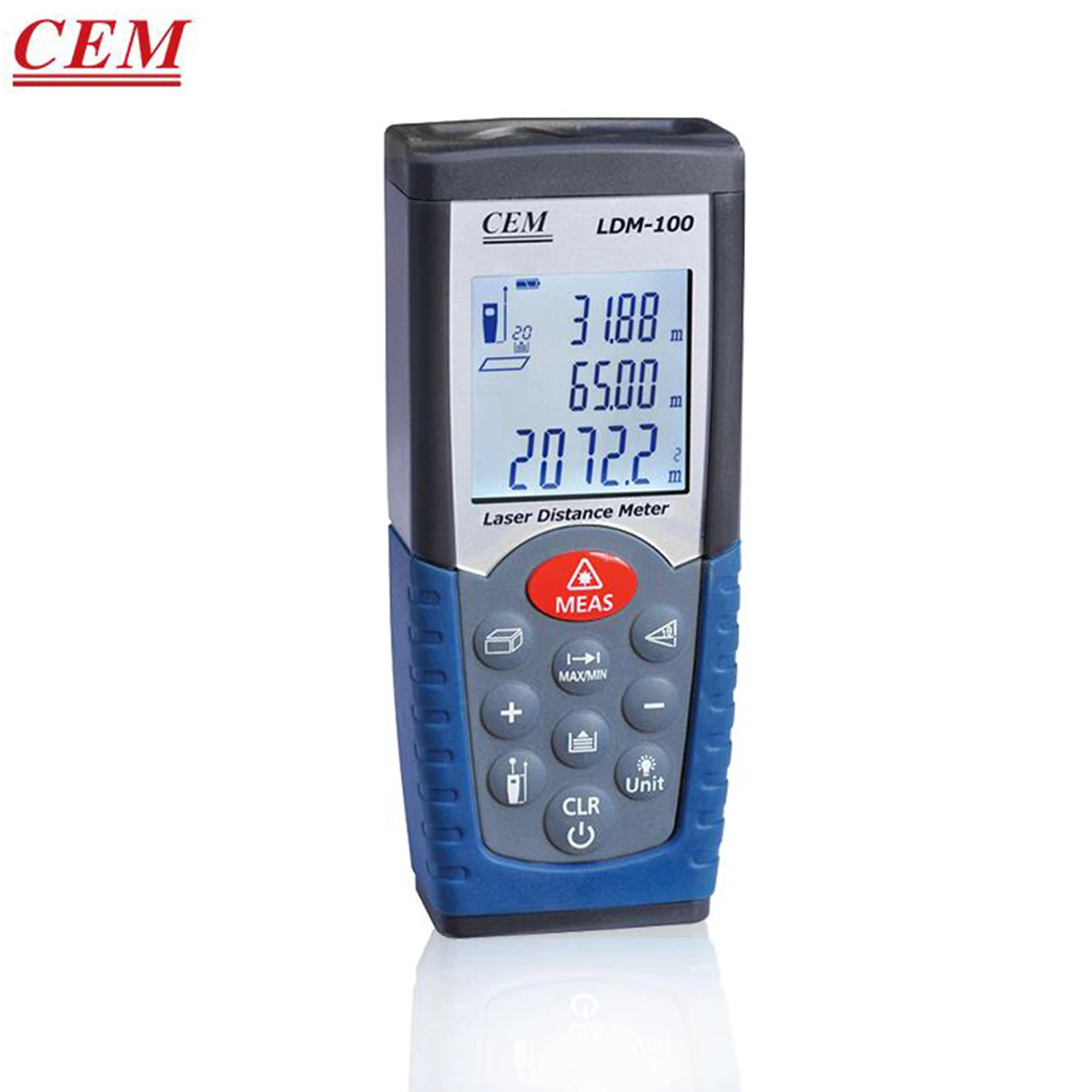 

CEM LDM-100 Laser Rangefinder Room Measuring Instrument Electronic Ruler High Precision Infrared Rangefinder Volume Measurement.