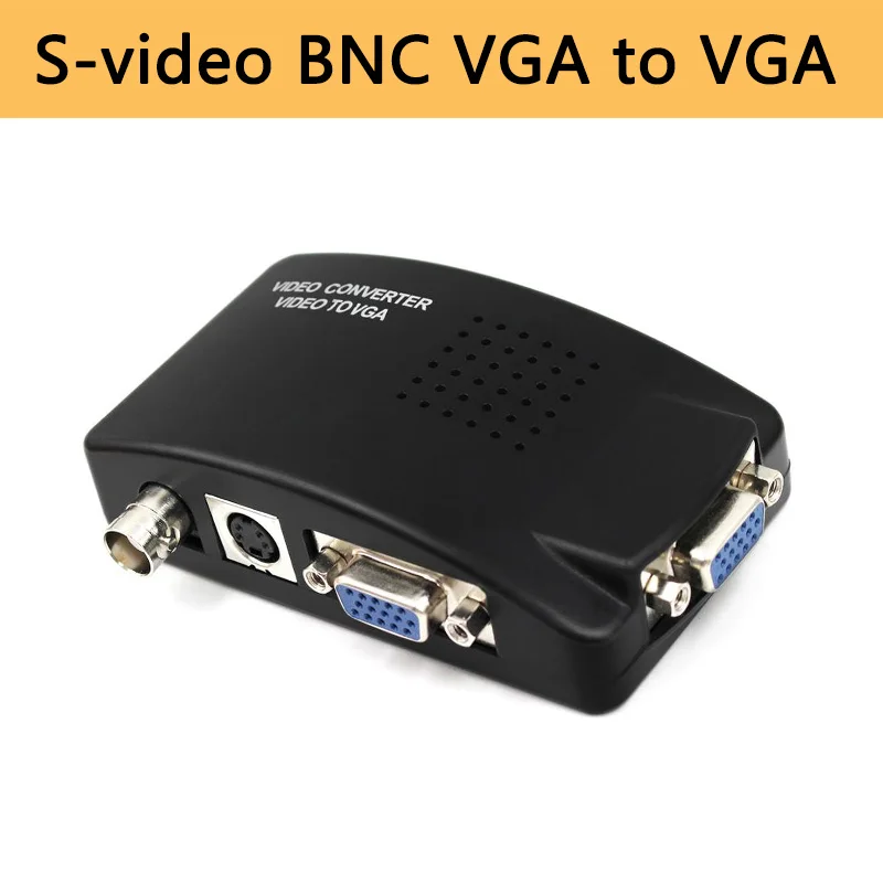 

S-video BNC VGA to VGA converter Adapter Digital Switcher For PC TV Camera DVD DVR