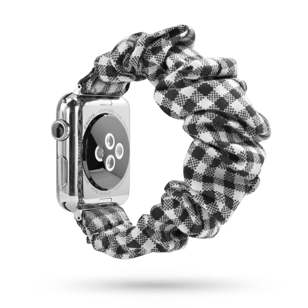 Scrunchie Strap for apple watch band 40mm 44mm iwatch 42mm 38mm Elastic belt watchband bracelet apple watch Se series 6 5 4 3 SE