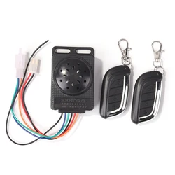 36V/48V/60V/72V Electric Scooter Anti-theft Lock Alarm Security System Smart Induction with Remote Control Scooters Accessories