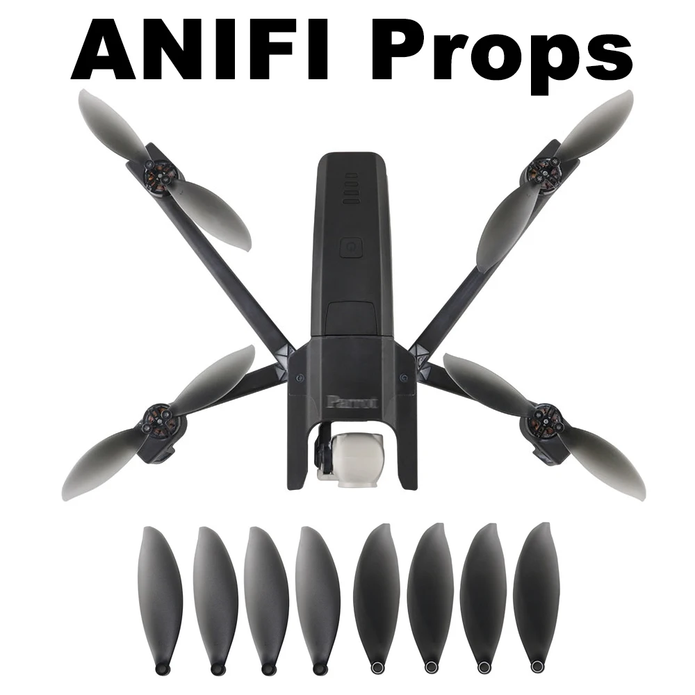 8 PCS Propellers Folding Set for Parrot 4K Drone Quadcopter Anafi Camera CW CCW Props Replacement Screw Spare Parts Plastic