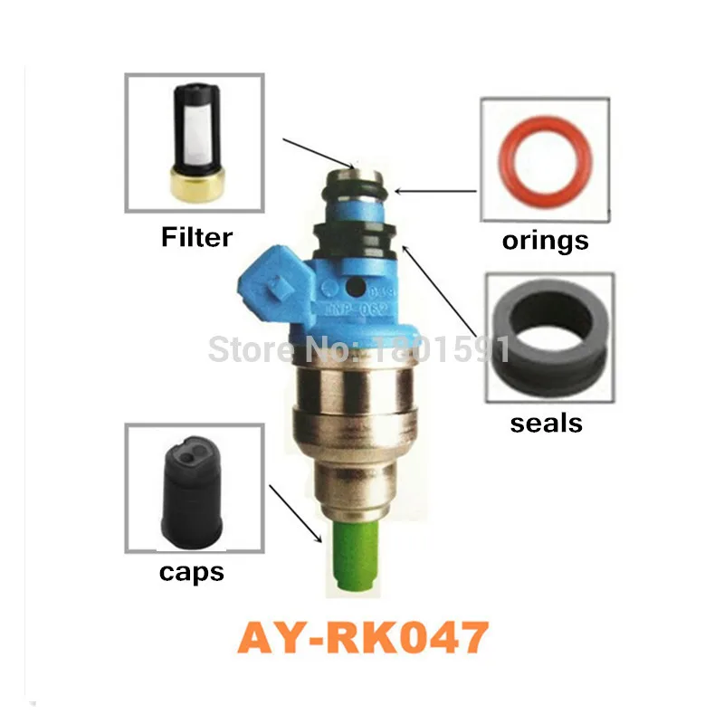 Free shipping 40unit/set Fuel injector repair kits for Mitsubishi Mirage auto part oem  INP-062 MDH182 (AY-RK047)