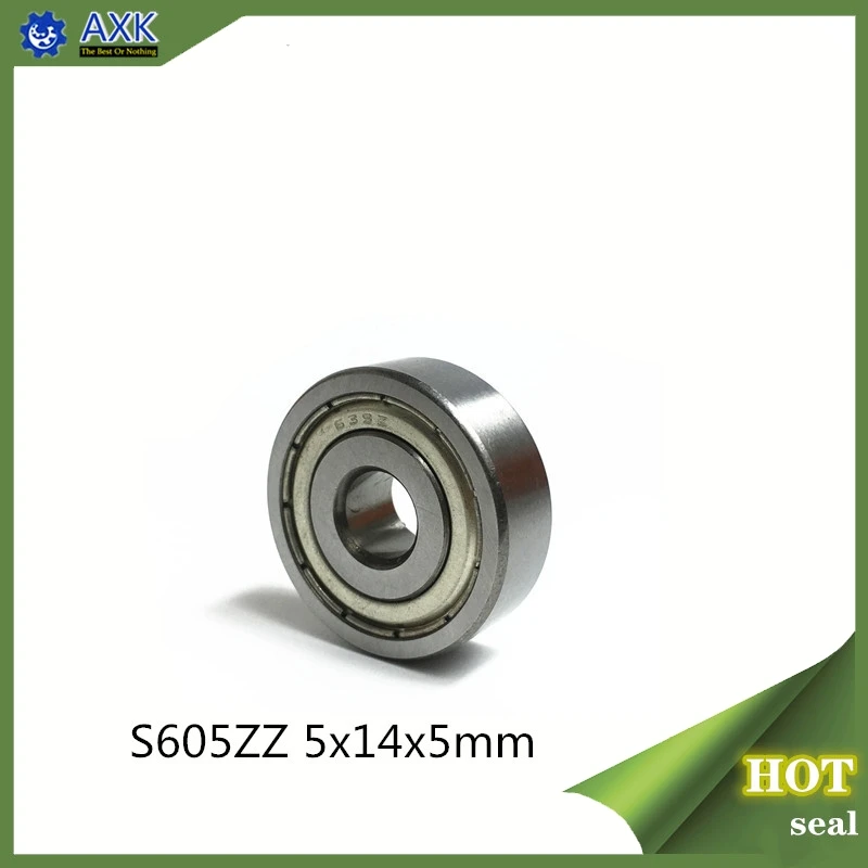 

S605ZZ Bearing 5*14*5 mm ( 10PCS ) ABEC-1 440C Roller Stainless Steel S605Z S605 Z ZZ Ball Bearings