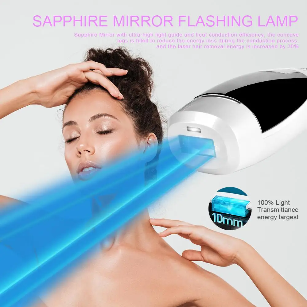 LESCOLTON IPL Hair Removal Laser Epilator Sapphire Epilator with Skin Tone Auto Recognition Permanent Hair Removal Machine-T021C