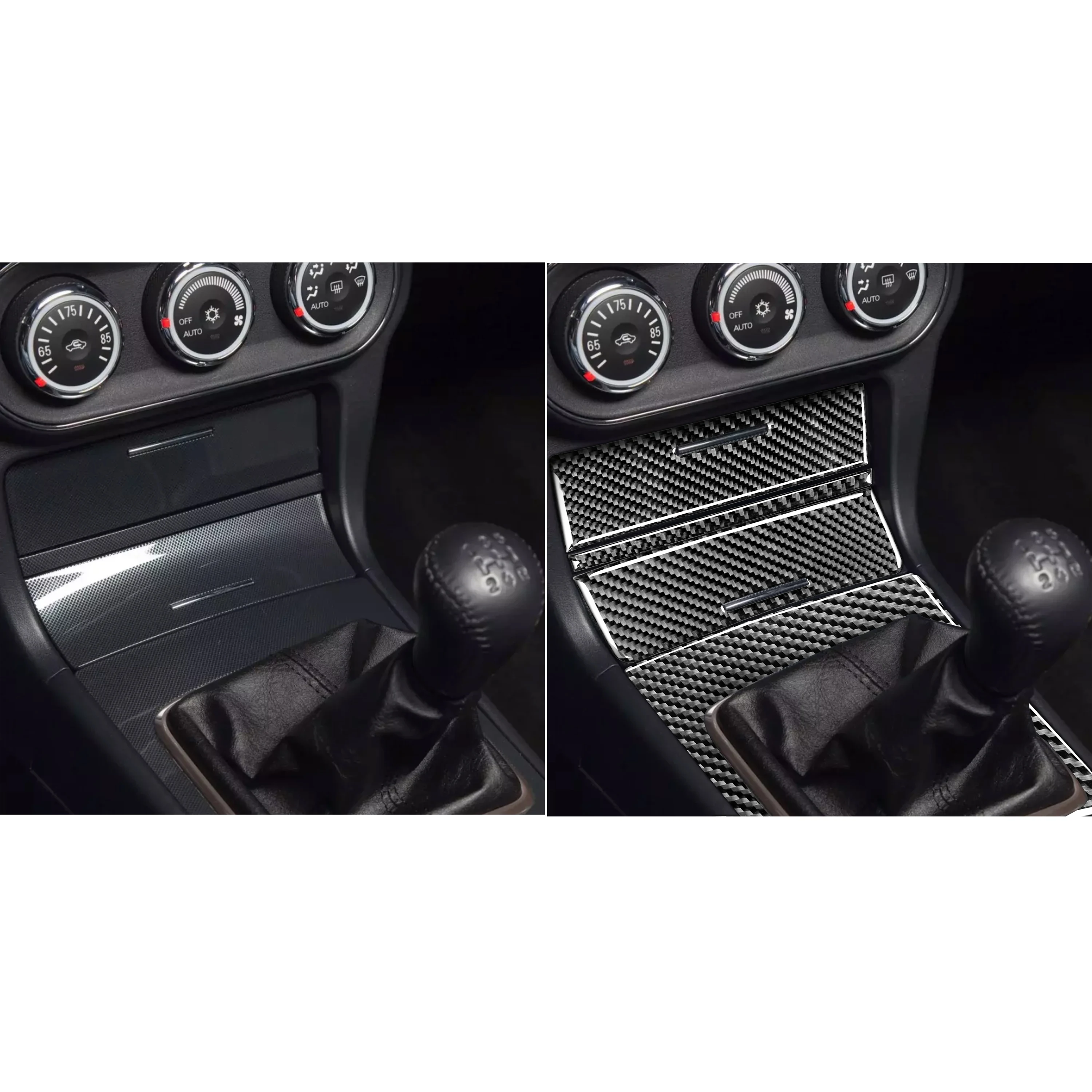 Picture 3: For Mitsubishi Lancer 2010-2015 Carbon Manual Transmission Surround Sticker Gear Shift Panel Modified Cover Accessories
