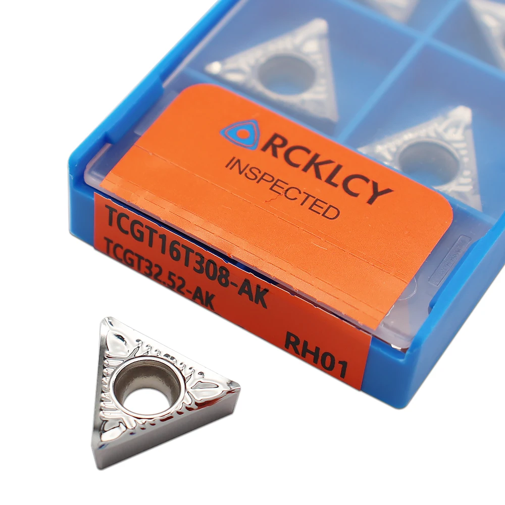 • TCGT16T304 AK AK RH01 lama da taglio in alluminio inserto utensile da taglio utensile da tornio utensili CNC AL + TIN lega di legno