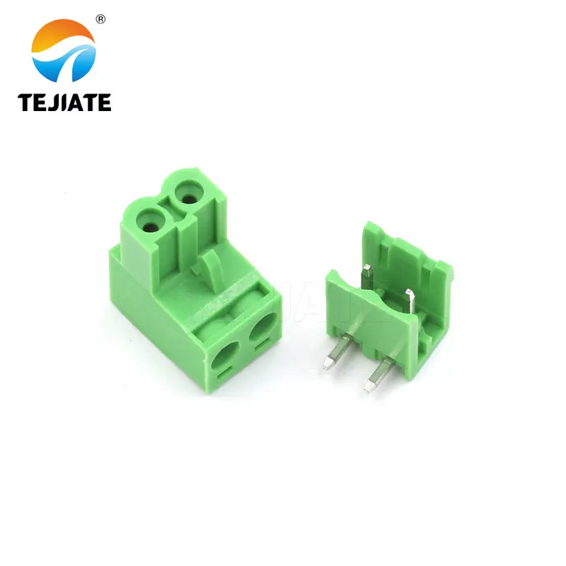 

5Pairs KF2EDGK 5.08MM Plug-in Terminal PCB Connector 2/3/4/5/6/7/8/9P Bent Pin