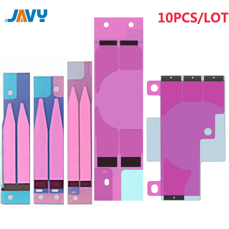 10pcs Battery Adhesive Sticker For iPhone X XS XR 12 13 11 Pro Max Mini 8 7 6S 6 Plus 5S SE 5C 5 Glue Tape Strip Tab