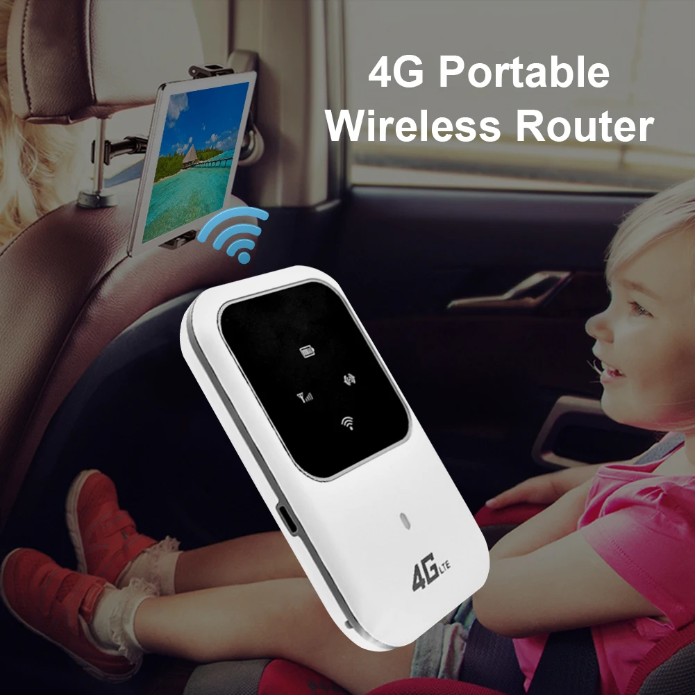 4G LTE Routers Portable Car Mobile Pocket 2.4G Wireless Router 100Mbps Hotspot SIM 4G-FDD WiFi Modem 802.11 b/g/n