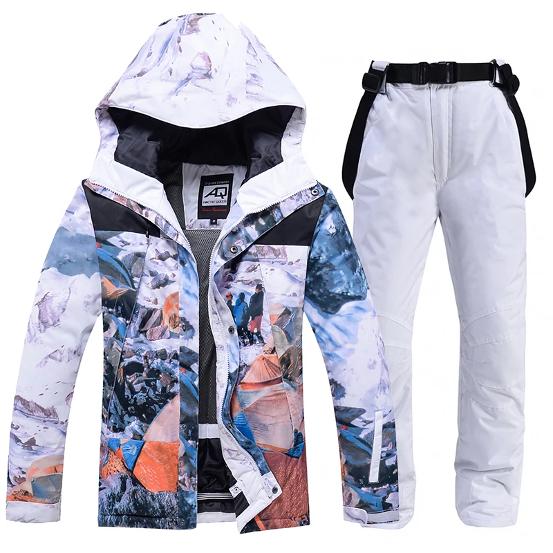 Ski Suit For Women Windproof Thick Warm Ski Jacket Pants Set Female Waterproof Snowboard Jackets Snow Costumes Outdoor Wear