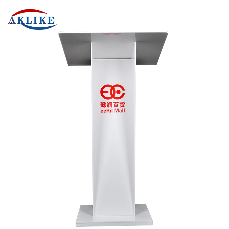 2024 Popular Pulpit Transparent Acrylic Podium Conference Lectern Activity Pulpit Customized Logo Free Shipping