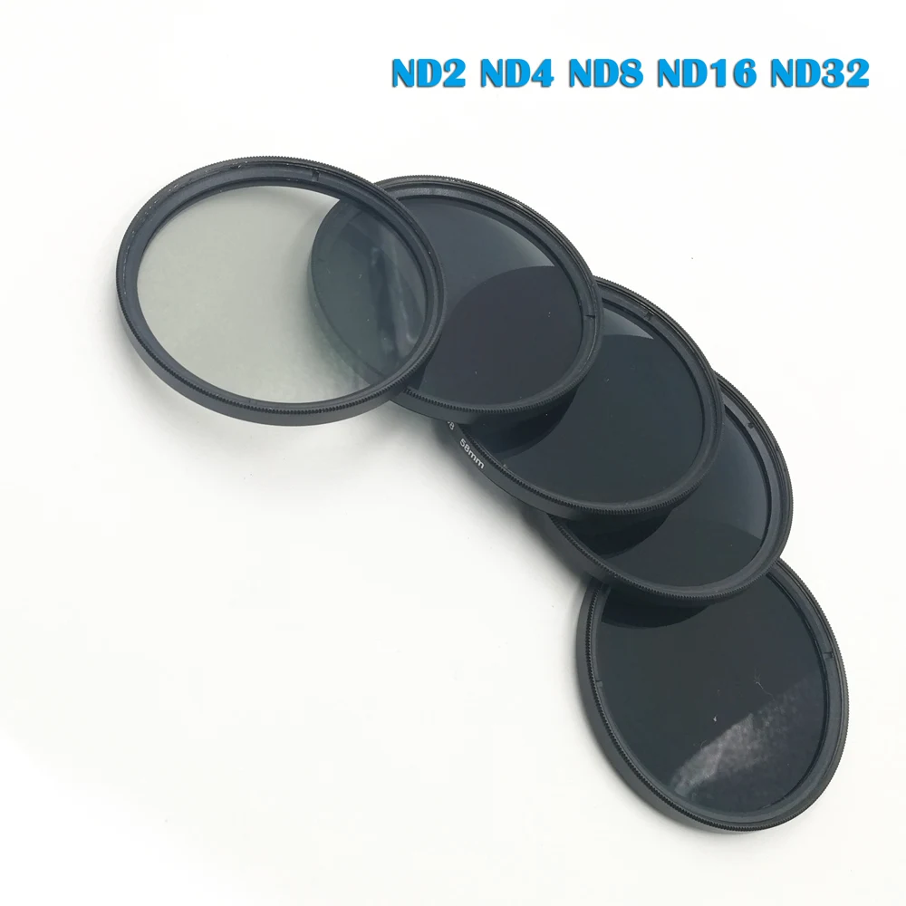 ND2 ND4 ND8 Lens Filter Kit Set 37 49 52 55 58 67 72 77 82mm Neutral Photography Density for Canon Nikon Sony Pentax Camera