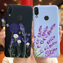 Lavender Phone Case For Huawei Nova 3i Cases Flower Back Cover For Huawei Nova 3i Coque nova3i INE-LX1 Soft Silicone Bumpers