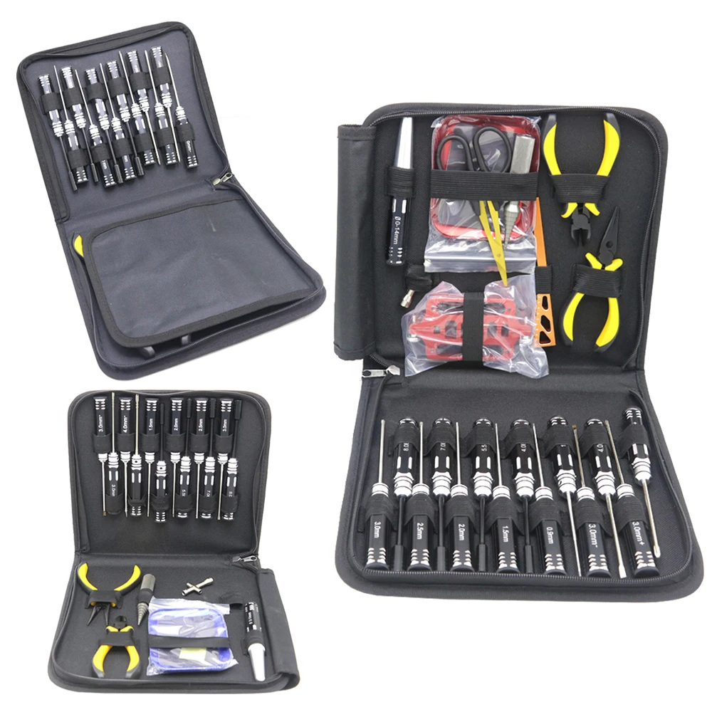 

1set 15In1 18In1 23In1 Screwdriver Pliers RC Tools Kits Repair Box Set For RC Airplanes Car Truck Quadcopter Drone Model Toys