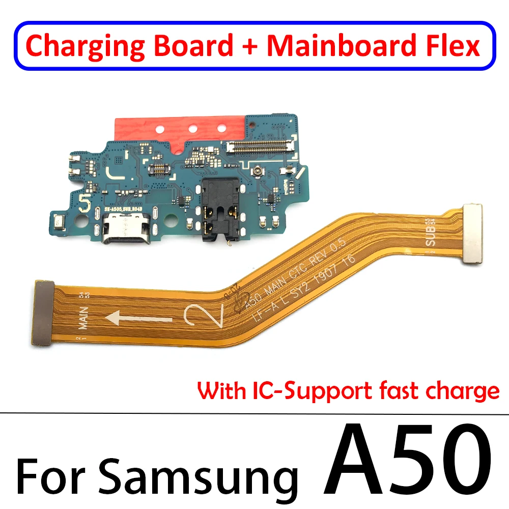 New USB Charging Port Dock Board Connector Main FPC Motherboard Flex Cable For Samsung A10 A20 A30 A50 A70 A10S A20S With Micro