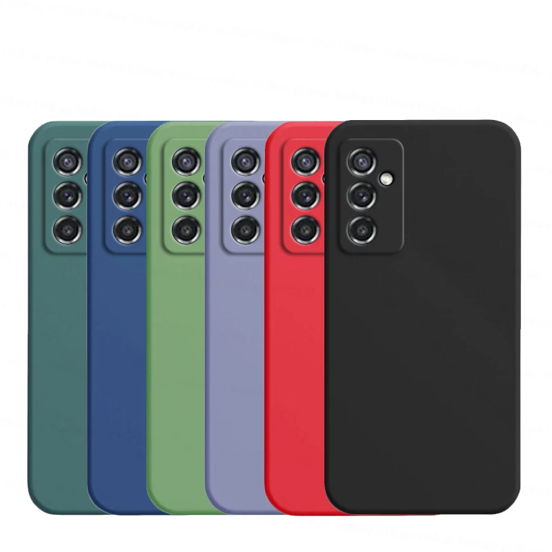 For Samsung Galaxy M52 5G Case Galaxy M23 M33 M53 M52 M12 A13 A33 A53 Cover Shockproof Liquid Silicon Phone Case Samsung M52 5G