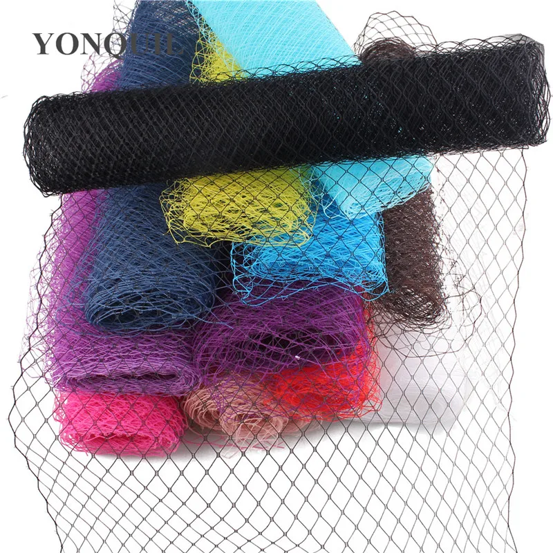 25/45 CM Width Russian Veiling Hat Birdcage Veils Netting Mesh Fabric For Wedding Millinery Trim Netting DIY Hair Accessories