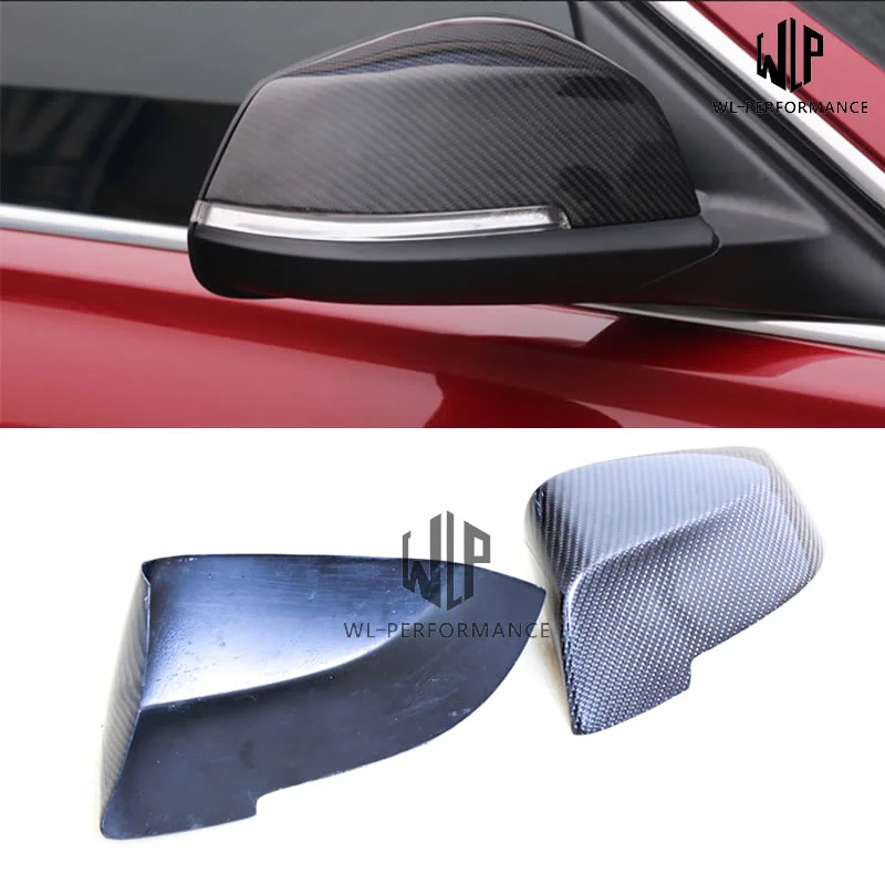 F10 F18 Car Door Carbon Fiber Stick-on Rearview Mirror Cover Car Styling for Bmw 5 Series F10 F18 520i 525i 530i 535i 2014-2017