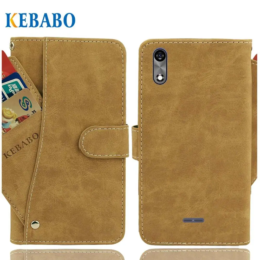 Винтажный кожаный кошелек BQ 5518G, чехол для джинсов, роскошный флип-чехол 5,45 дюйма с отделениями для карт, Защитные чехлы для телефона с магнитной подставкой