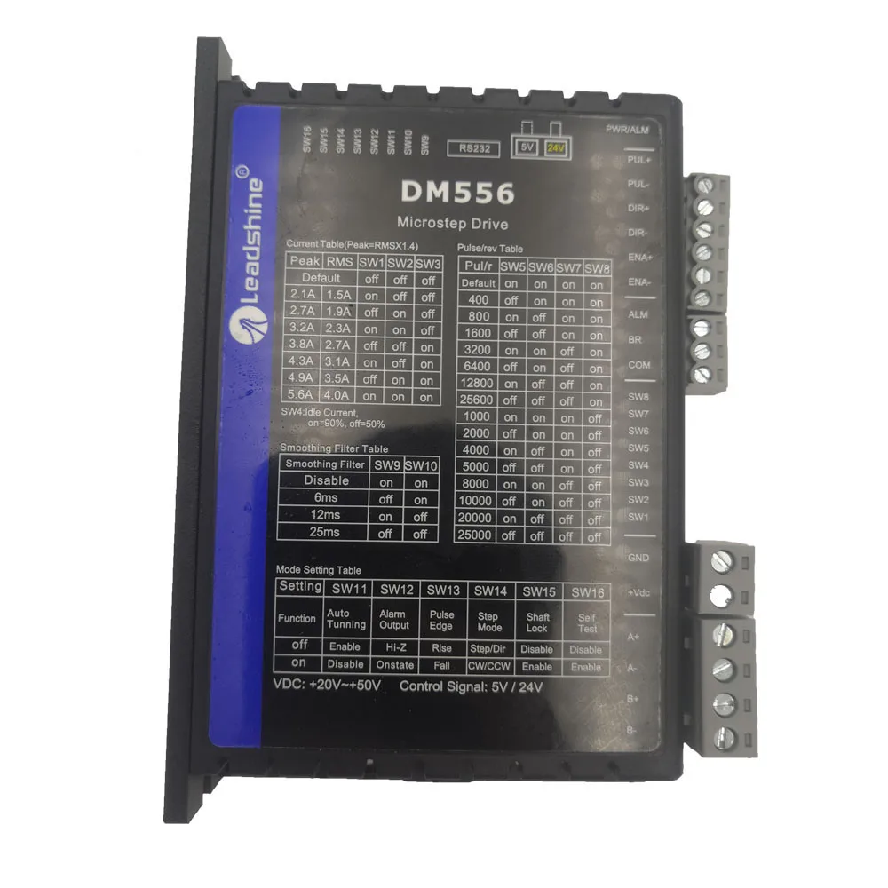 

The new genuine Leadshine DM556 two-phase stepper motor driver nema17/23 stepper motor controller