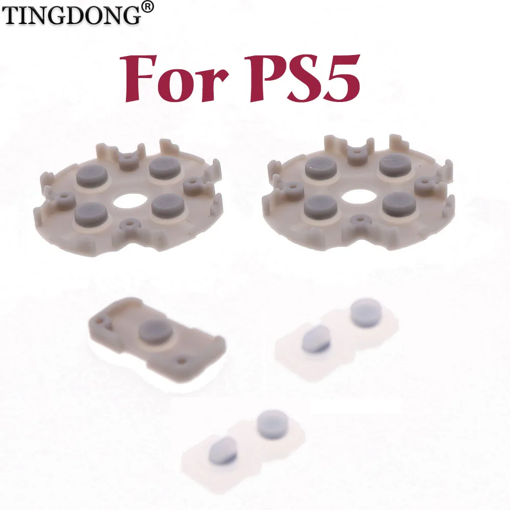 

3sets For Sony Playstation 5 PS5 Controller Conductive Silicone Buttons Rubber Pads for ps5 Game Replacement Parts