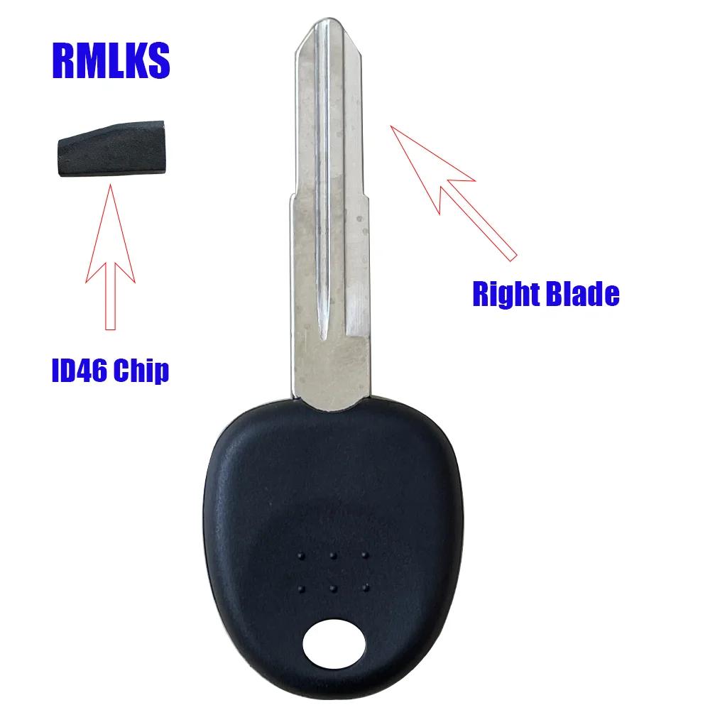 Uncut Ignition Transponder Key With ID46 Chip - FOB for Hyundai Tucson Elantra Accent Santa Fe Coupe Galloper Getz Matrix