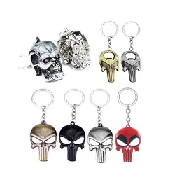 Halloween pendant terminator logo helmet mask cosplay modeling key ring key chain accessories small gifts