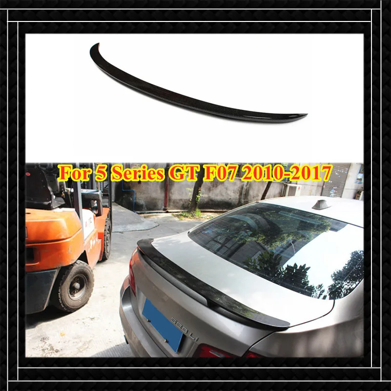 

1 Piece Real Carbon Fiber Car Back Spoiler For B-M-W 5 Series GT F07 2010-2017 AC/Performance/Harman Style Rear Wing Spoiler