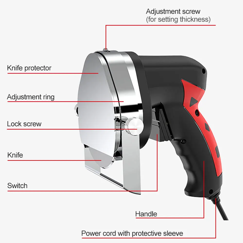 Electric Barbecue Meat Slicer Commercial Kebab Slicer Doner Knife Gyro Knife For Shawarma Roast Meat Cutter Machine 110V 220V