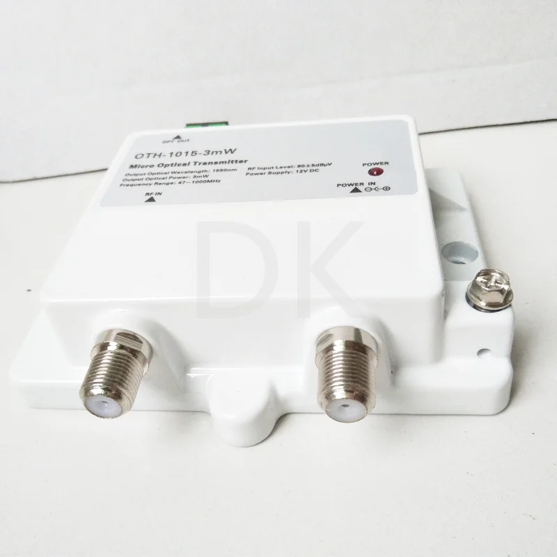 Perda alta do retorno dos optics 47-1000mhz da fibra do único modo do nó do transmissor ótico ftth catv do micro 1550nm mini com conector do sc apc